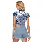 Geelong Cats NAIDOC Week 2026 Raglan Cropped T Shirt Australian Aboriginal Dot Art Dreamtime Pattern Style