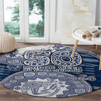 Geelong Cats NAIDOC Week 2026 Round Carpet Australian Aboriginal Dot Art Dreamtime Pattern Style