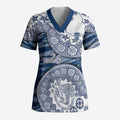 Geelong Cats NAIDOC Week 2026 Scrub Top Australian Aboriginal Dot Art Dreamtime Pattern Style