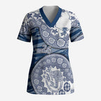 Geelong Cats NAIDOC Week 2026 Scrub Top Australian Aboriginal Dot Art Dreamtime Pattern Style