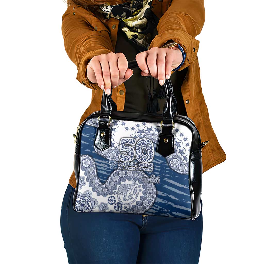 Geelong Cats NAIDOC Week 2026 Shoulder Handbag Australian Aboriginal Dot Art Dreamtime Pattern Style
