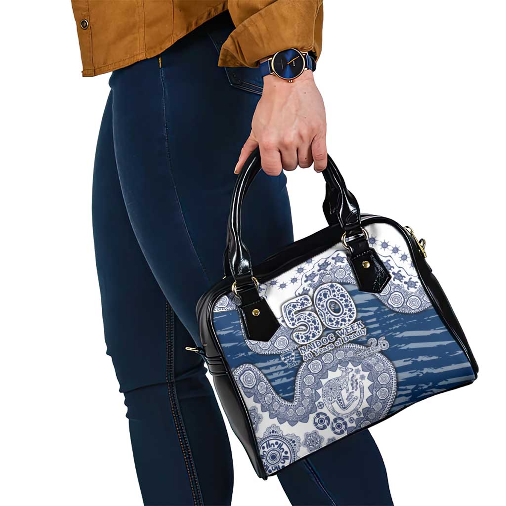 Geelong Cats NAIDOC Week 2026 Shoulder Handbag Australian Aboriginal Dot Art Dreamtime Pattern Style