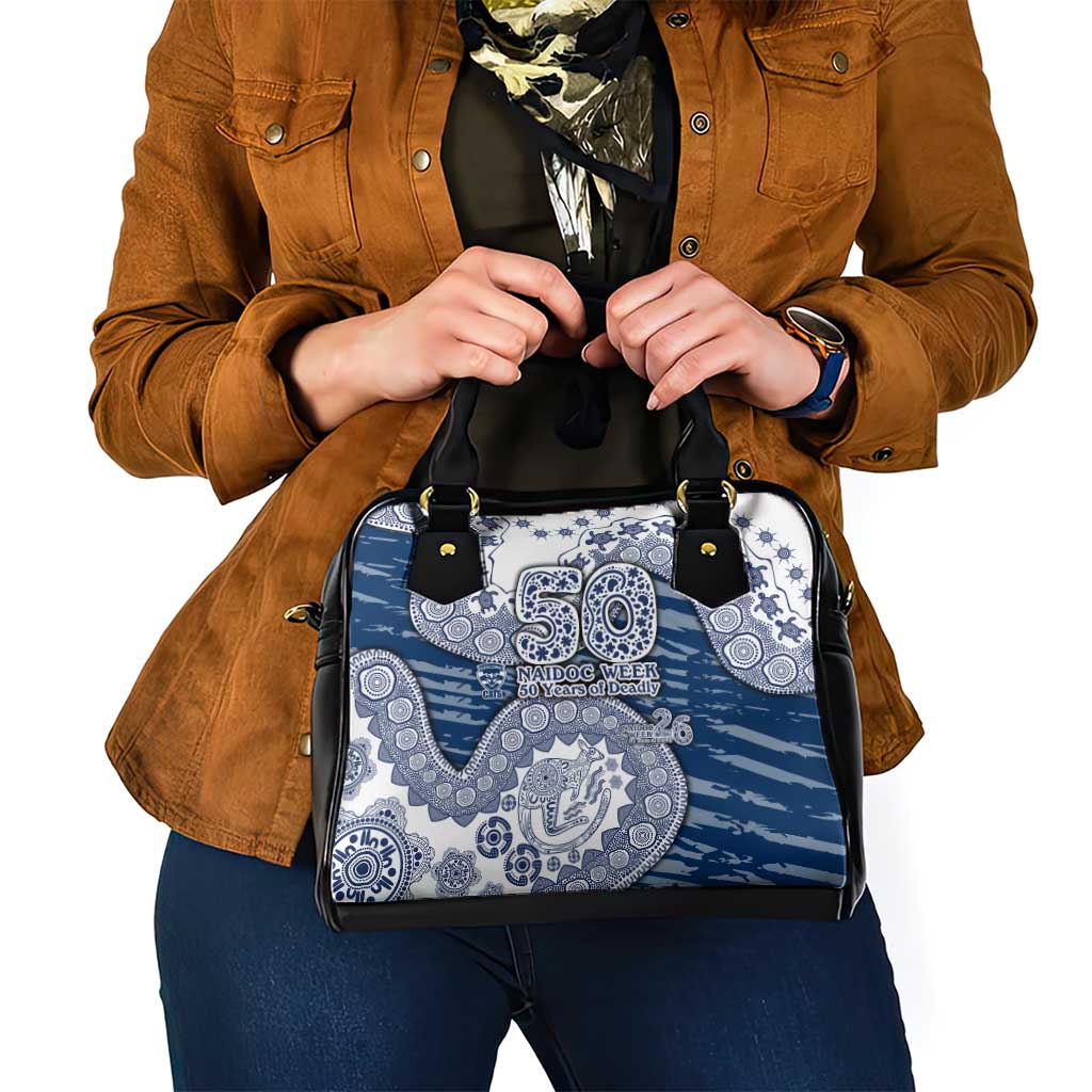 Geelong Cats NAIDOC Week 2026 Shoulder Handbag Australian Aboriginal Dot Art Dreamtime Pattern Style