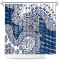 Geelong Cats NAIDOC Week 2026 Shower Curtain Australian Aboriginal Dot Art Dreamtime Pattern Style
