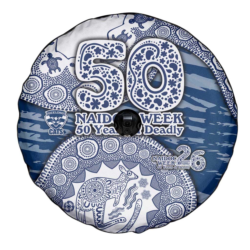 Geelong Cats NAIDOC Week 2026 Spare Tire Cover Australian Aboriginal Dot Art Dreamtime Pattern Style
