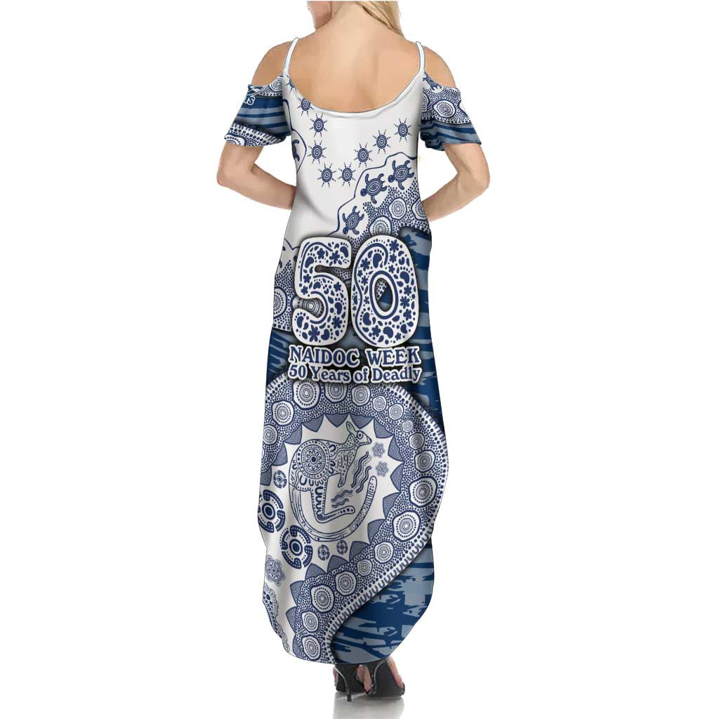Geelong Cats NAIDOC Week 2026 Summer Maxi Dress Australian Aboriginal Dot Art Dreamtime Pattern Style