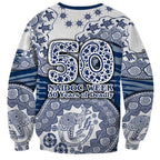 Geelong Cats NAIDOC Week 2026 Sweatshirt Australian Aboriginal Dot Art Dreamtime Pattern Style