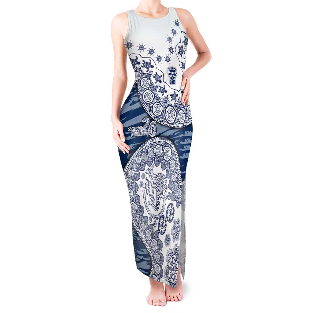 Geelong Cats NAIDOC Week 2026 Tank Maxi Dress Australian Aboriginal Dot Art Dreamtime Pattern Style