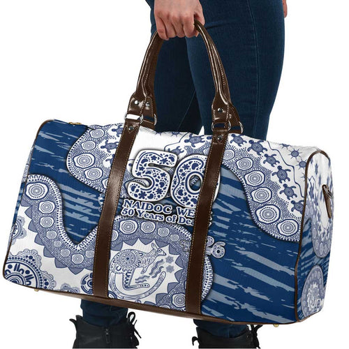 Geelong Cats NAIDOC Week 2026 Travel Bag Australian Aboriginal Dot Art Dreamtime Pattern Style