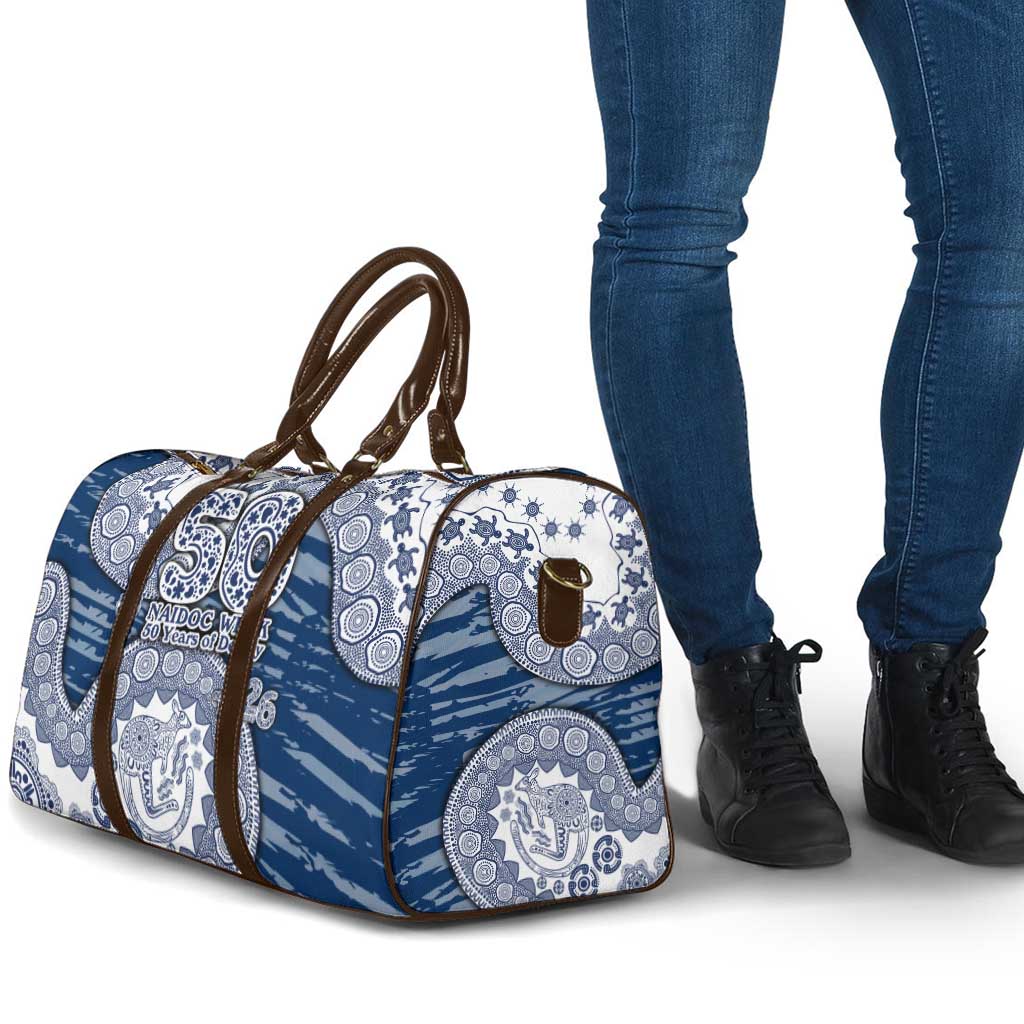 Geelong Cats NAIDOC Week 2026 Travel Bag Australian Aboriginal Dot Art Dreamtime Pattern Style