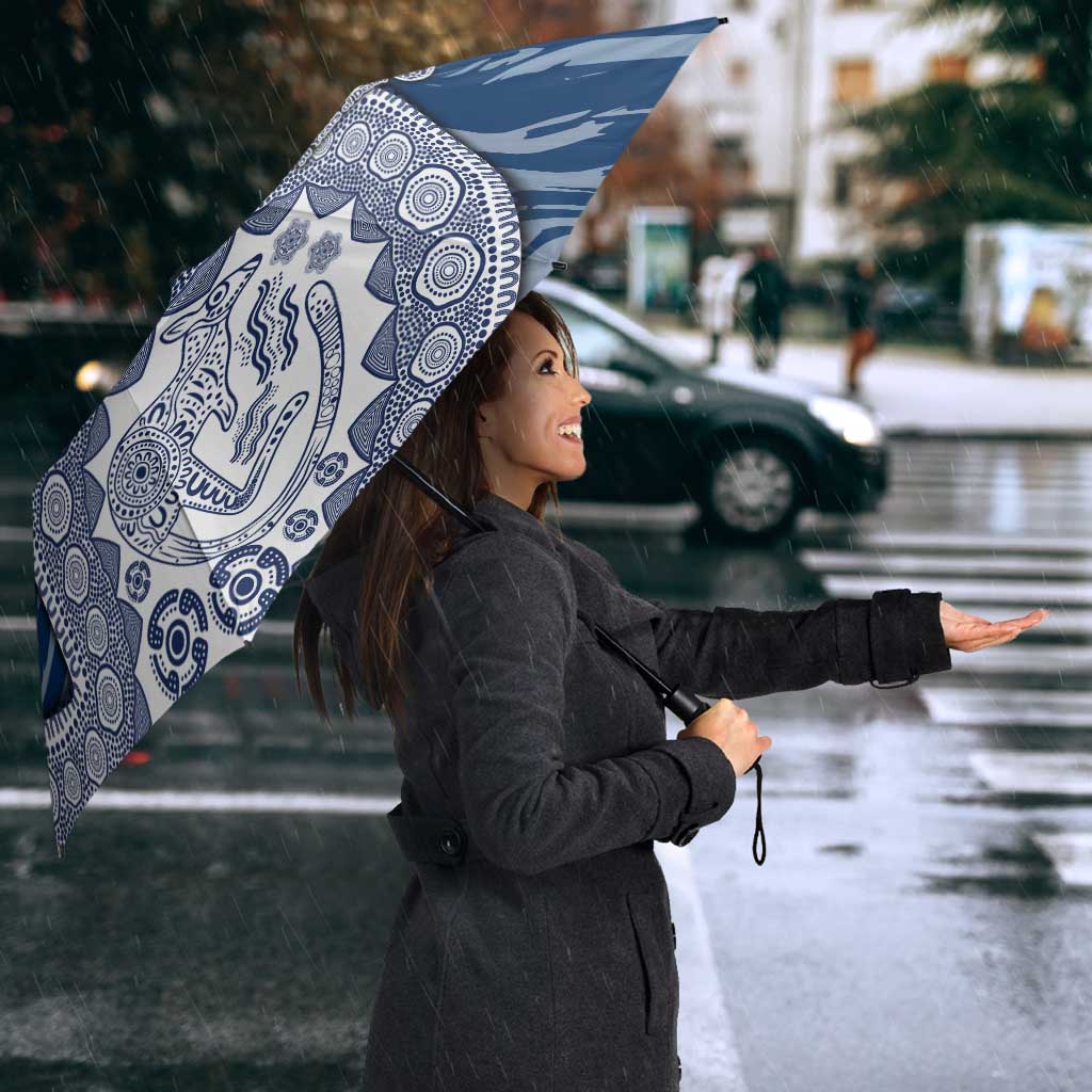 Geelong Cats NAIDOC Week 2026 Umbrella Australian Aboriginal Dot Art Dreamtime Pattern Style