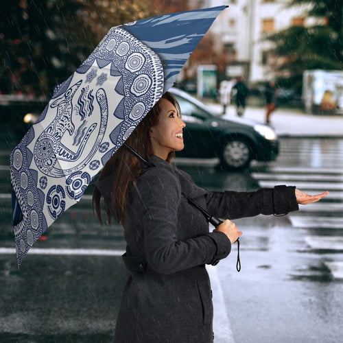 Geelong Cats NAIDOC Week 2026 Umbrella Australian Aboriginal Dot Art Dreamtime Pattern Style