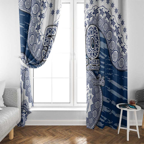 Geelong Cats NAIDOC Week 2026 Window Curtain Australian Aboriginal Dot Art Dreamtime Pattern Style