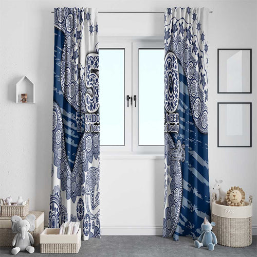 Geelong Cats NAIDOC Week 2026 Window Curtain Australian Aboriginal Dot Art Dreamtime Pattern Style