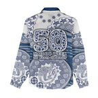 Geelong Cats NAIDOC Week 2026 Women Casual Shirt Australian Aboriginal Dot Art Dreamtime Pattern Style