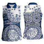 Geelong Cats NAIDOC Week 2026 Women Sleeveless Polo Shirt Australian Aboriginal Dot Art Dreamtime Pattern Style