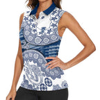 Geelong Cats NAIDOC Week 2026 Women Sleeveless Polo Shirt Australian Aboriginal Dot Art Dreamtime Pattern Style