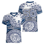 Geelong Cats NAIDOC Week 2026 Women V-Neck T-Shirt Australian Aboriginal Dot Art Dreamtime Pattern Style