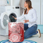 Gold Coast Suns NAIDOC Week 2026 Laundry Basket Australian Aboriginal Dot Art Dreamtime Pattern Style