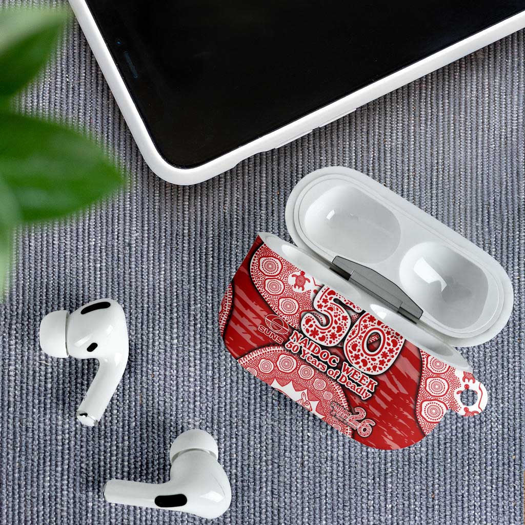 Gold Coast Suns NAIDOC Week 2026 AirPods Case Australian Aboriginal Dot Art Dreamtime Pattern Style