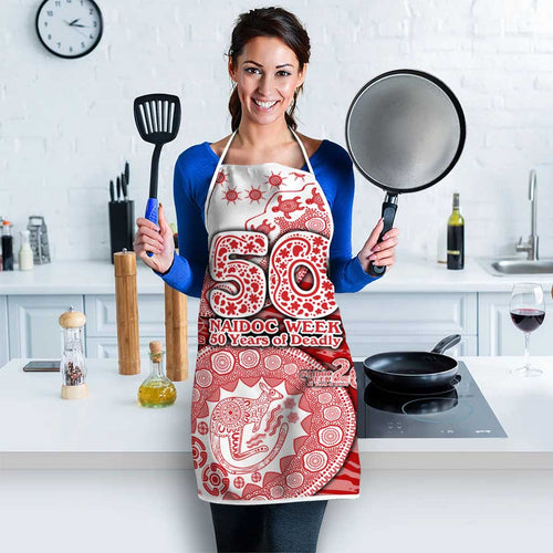 Gold Coast Suns NAIDOC Week 2026 Apron Australian Aboriginal Dot Art Dreamtime Pattern Style