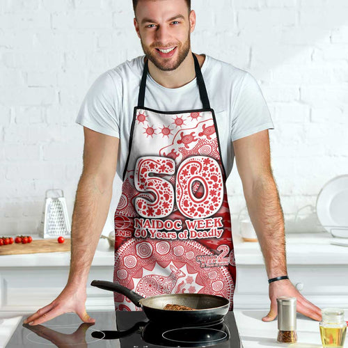 Gold Coast Suns NAIDOC Week 2026 Apron Australian Aboriginal Dot Art Dreamtime Pattern Style