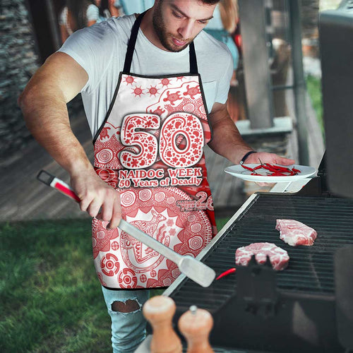 Gold Coast Suns NAIDOC Week 2026 Apron Australian Aboriginal Dot Art Dreamtime Pattern Style