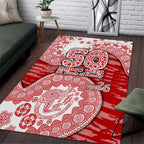 Gold Coast Suns NAIDOC Week 2026 Area Rug Australian Aboriginal Dot Art Dreamtime Pattern Style