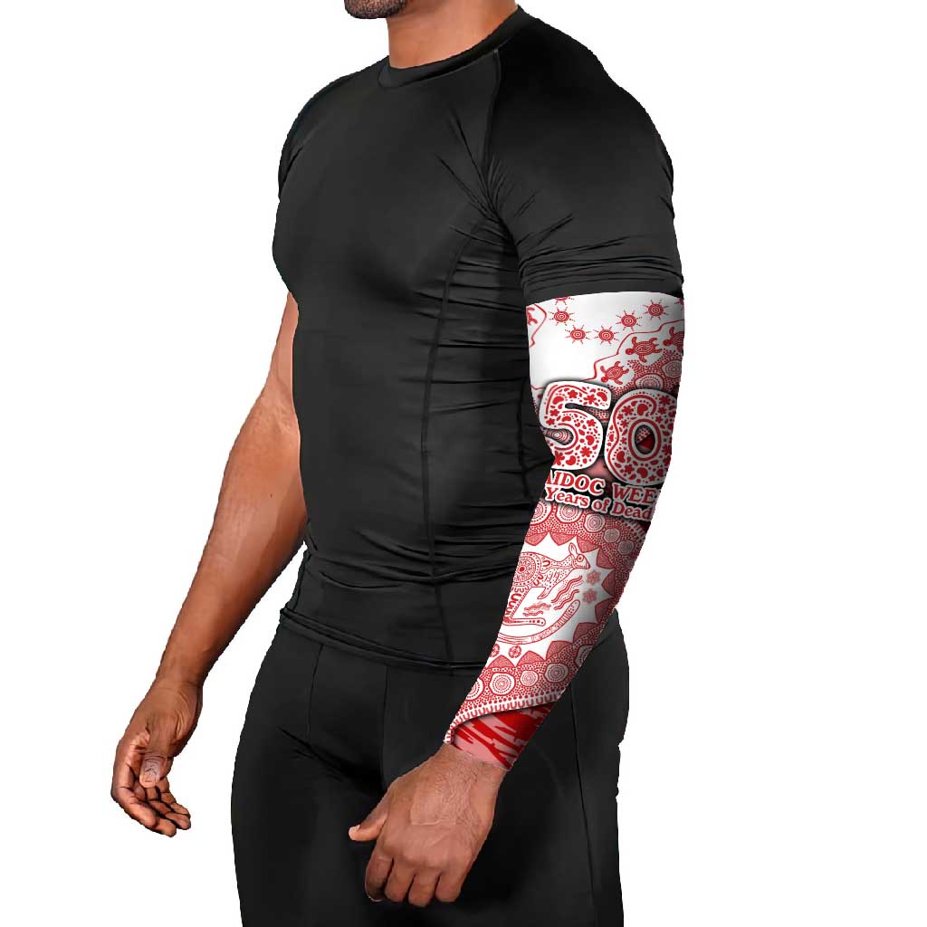 Gold Coast Suns NAIDOC Week 2026 Arm Sleeves Australian Aboriginal Dot Art Dreamtime Pattern Style