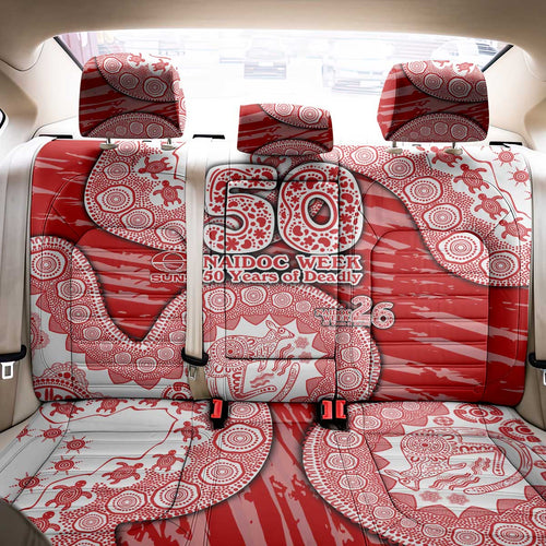Gold Coast Suns NAIDOC Week 2026 Back Car Seat Cover Australian Aboriginal Dot Art Dreamtime Pattern Style