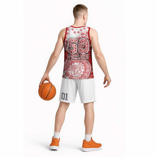 Gold Coast Suns NAIDOC Week 2026 Basketball Jersey Australian Aboriginal Dot Art Dreamtime Pattern Style