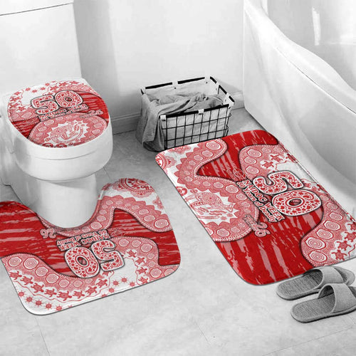 Gold Coast Suns NAIDOC Week 2026 Bathroom Set Australian Aboriginal Dot Art Dreamtime Pattern Style