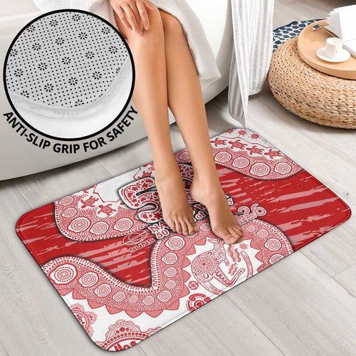 Gold Coast Suns NAIDOC Week 2026 Bathroom Set Australian Aboriginal Dot Art Dreamtime Pattern Style