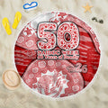 Gold Coast Suns NAIDOC Week 2026 Beach Blanket Australian Aboriginal Dot Art Dreamtime Pattern Style