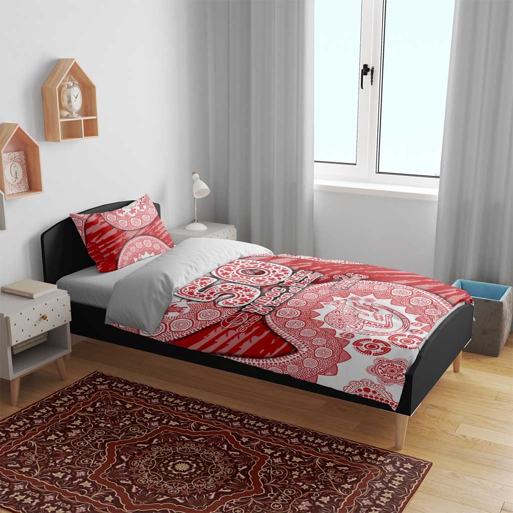 Gold Coast Suns NAIDOC Week 2026 Bedding Set Australian Aboriginal Dot Art Dreamtime Pattern Style
