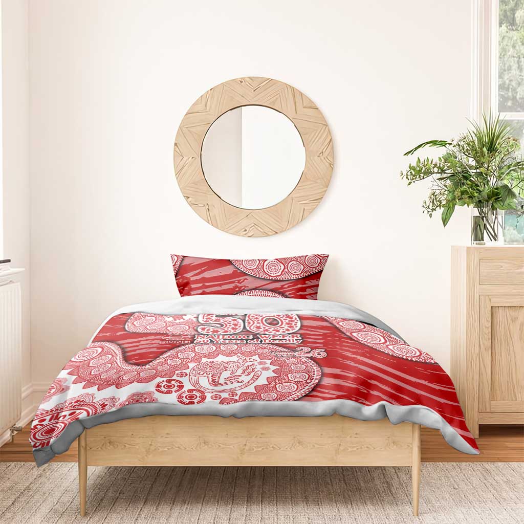 Gold Coast Suns NAIDOC Week 2026 Bedding Set Australian Aboriginal Dot Art Dreamtime Pattern Style