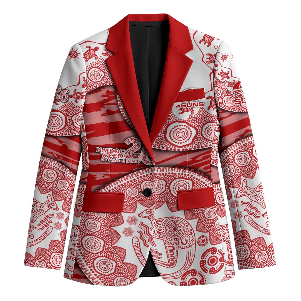 Gold Coast Suns NAIDOC Week 2026 Blazer Australian Aboriginal Dot Art Dreamtime Pattern Style