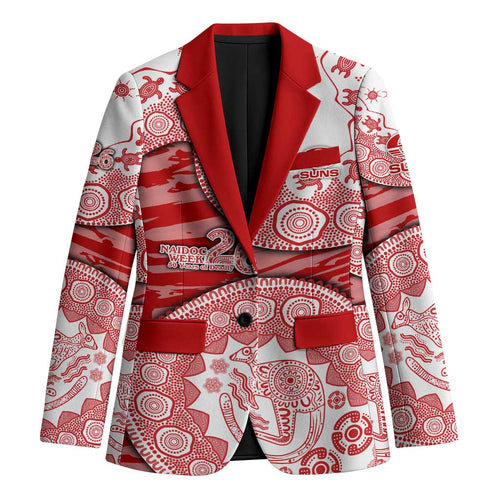 Gold Coast Suns NAIDOC Week 2026 Blazer Australian Aboriginal Dot Art Dreamtime Pattern Style