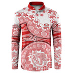 Gold Coast Suns NAIDOC Week 2026 Button Sweatshirt Australian Aboriginal Dot Art Dreamtime Pattern Style
