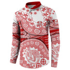 Gold Coast Suns NAIDOC Week 2026 Button Sweatshirt Australian Aboriginal Dot Art Dreamtime Pattern Style
