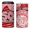 Gold Coast Suns NAIDOC Week 2026 4 in 1 Can Cooler Tumbler Australian Aboriginal Dot Art Dreamtime Pattern Style