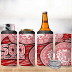 Gold Coast Suns NAIDOC Week 2026 4 in 1 Can Cooler Tumbler Australian Aboriginal Dot Art Dreamtime Pattern Style