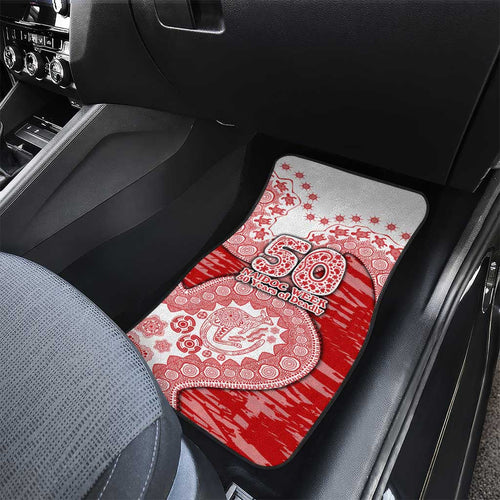 Gold Coast Suns NAIDOC Week 2026 Car Mats Australian Aboriginal Dot Art Dreamtime Pattern Style