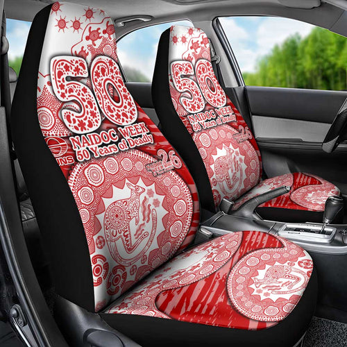 Gold Coast Suns NAIDOC Week 2026 Car Seat Cover Australian Aboriginal Dot Art Dreamtime Pattern Style