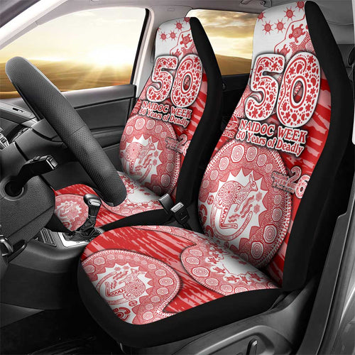 Gold Coast Suns NAIDOC Week 2026 Car Seat Cover Australian Aboriginal Dot Art Dreamtime Pattern Style