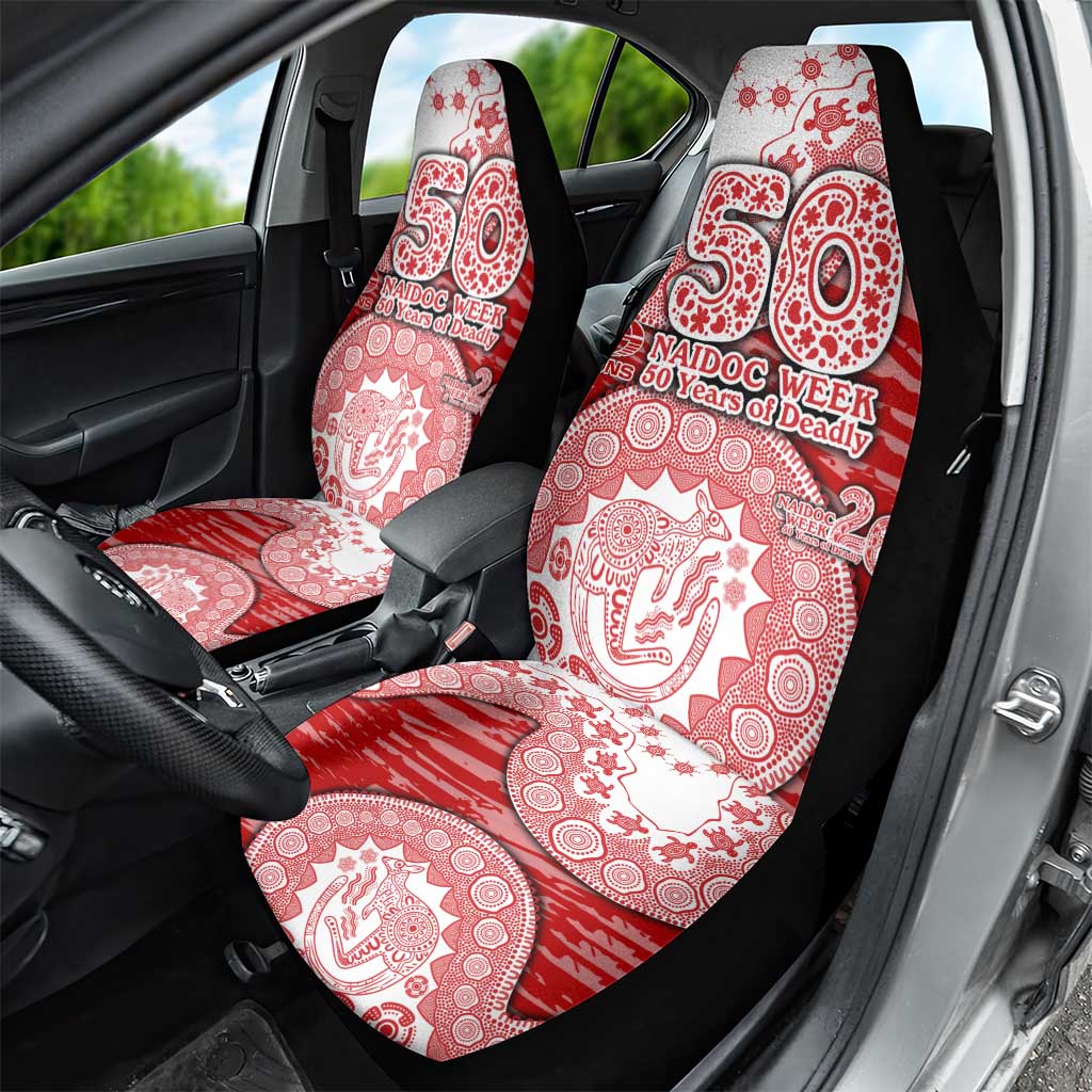 Gold Coast Suns NAIDOC Week 2026 Car Seat Cover Australian Aboriginal Dot Art Dreamtime Pattern Style