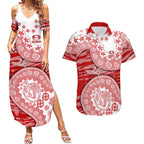 Gold Coast Suns NAIDOC Week 2026 Couples Matching Summer Maxi Dress and Hawaiian Shirt Australian Aboriginal Dot Art Dreamtime Pattern Style