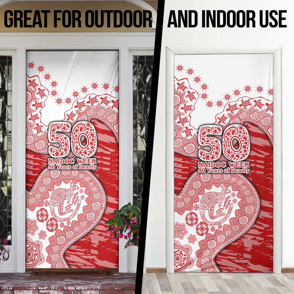 Gold Coast Suns NAIDOC Week 2026 Door Cover Australian Aboriginal Dot Art Dreamtime Pattern Style