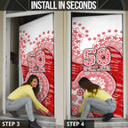 Gold Coast Suns NAIDOC Week 2026 Door Cover Australian Aboriginal Dot Art Dreamtime Pattern Style