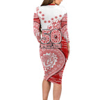 Gold Coast Suns NAIDOC Week 2026 Family Matching Long Sleeve Bodycon Dress and Hawaiian Shirt Australian Aboriginal Dot Art Dreamtime Pattern Style
